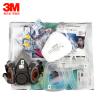 正品620p防毒面具3M6200防毒口罩噴漆專用防塵甲醛農藥活性炭面