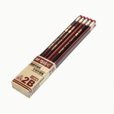晨光2B鉛筆六角木桿鉛筆AWP30804學生考試木質(zhì)鉛筆帶橡皮10支