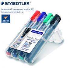 德國施德樓STAEDTLER 352圓頭通用油性記號筆 防揮發 多表面