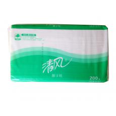 清風B913A 擦手紙干手紙吸水紙 商務專用 200抽*20包 多省包郵