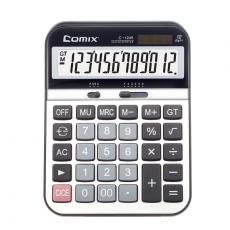 齊心C-1245 辦公用品文具大臺舒適按鍵計算器計算機12位文具