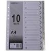 遠生US-010A隔頁紙11孔10頁塑料索引紙10頁分類卡A4分類紙