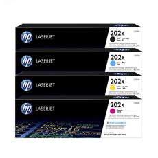 惠普（HP）202a硒鼓四色套裝原裝 惠普M281FDW硒鼓 CF500a/X硒鼓 適用hp 254dw 254NW 280NW 大容黑色彩色